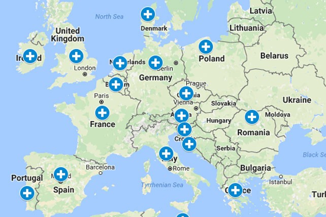 Интерактивна карта на медицинския канабис в Европейския съюз